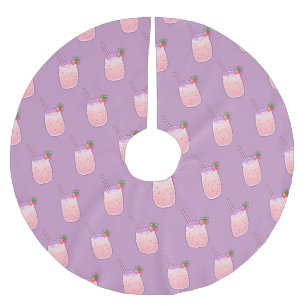 Aardbei Kawaii Pixel Food Pastel Sweet Paars Kerstboom Rok