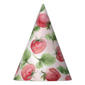 Aardbei kegel papier partij Pet Feesthoedjes (Links)