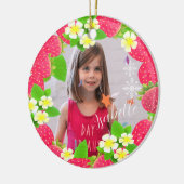 Aardbei Keramisch Ornament (Links)