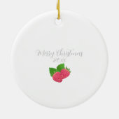 Aardbei Keramisch Ornament (Achterkant)