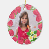 Aardbei Keramisch Ornament (Links)