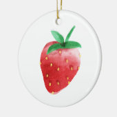Aardbei Keramisch Ornament (Links)