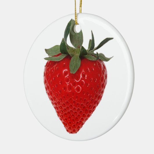 Aardbei Keramisch Ornament (Links)