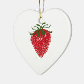 Aardbei: Keramisch Ornament (Links)