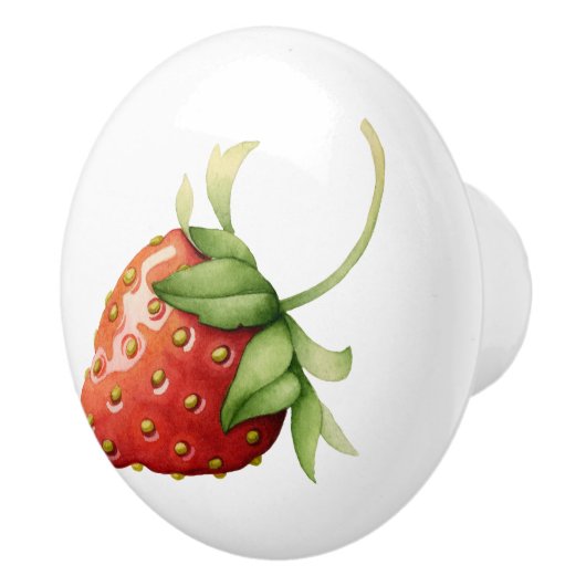 Aardbei keramische knop (Rechts)