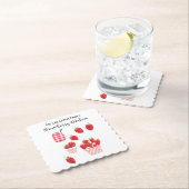 Aardbei Keuken Vers Zomerfruit Drinken Mat Kartonnen Onderzetters (Insitu)