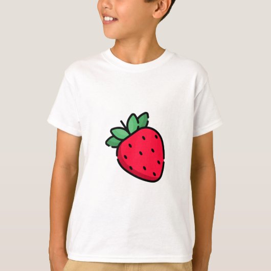 Aardbei Kinder GEWELDIGE T-shirt (Voorkant)