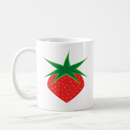 Aardbei Klassieke Mok (Links)