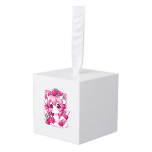 Aardbei Koe Kawaii Anime Aardbeienmelk _1 Decoratie
