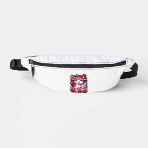 Aardbei Koe Kawaii Anime Aardbeienmelk Heuptasje