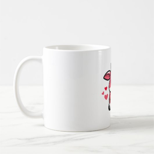 Aardbei Koe  Koffiemok (Links)