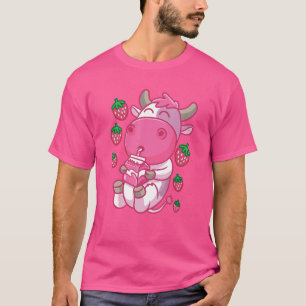 Aardbei Koe Melk Aardbeien Jongen Kinderen T-shirt