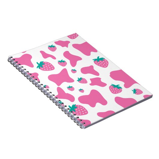Aardbei-Koe Notitieboek (Rechterzijde)