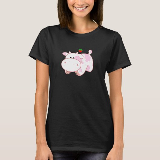 Aardbei Koe T-shirt (Voorkant)