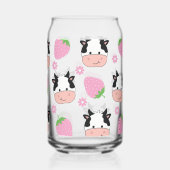 Aardbei Koeien Blikvorm Glas (Achterkant)