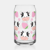Aardbei Koeien Blikvorm Glas (Links)