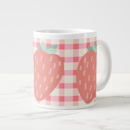 Aardbei 🌸 koffiespecialiteit mok (Voorkant rechts)