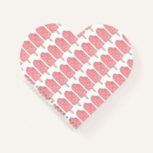 Aardbei Korstaart Eclair Ice Cream Pop Popsiche Notitieboek