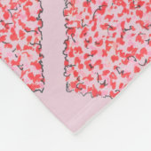 Aardbei Korstaart Roze ijskap Popsiam Fleece Deken (Hoek)