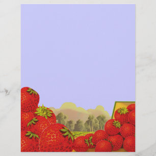 Aardbei  krat Art Flyer