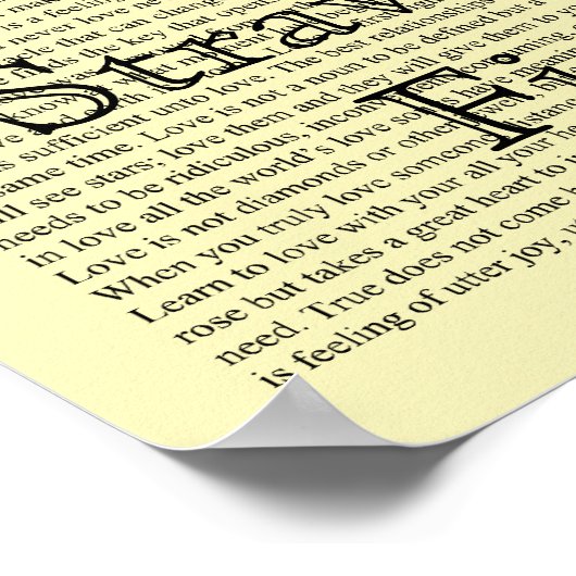 Aardbei — Kunstafdrukken Poster (Hoek)