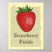 Aardbei — Kunstafdrukken Poster (Voorkant)