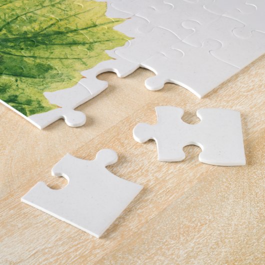  aardbei laat Waterverf schilderen Legpuzzel (Zijkant)