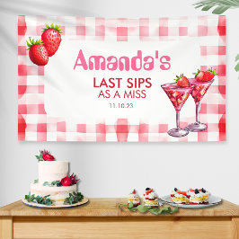 Aardbei Laatste slokjes als Miss Bachelorette Ging Spandoek