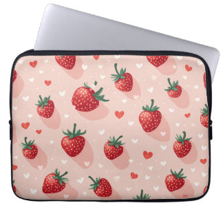 Aardbei laptop hoesje sleeve