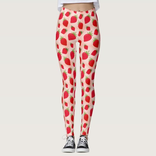 aardbei leggings (Voorkant)