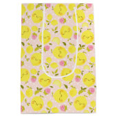 Aardbei Lemon Pink Medium Cadeauzakje (Achterkant)