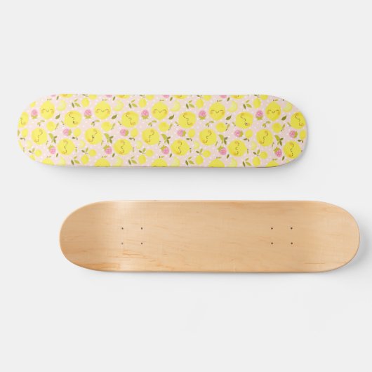 Aardbei Lemon Pink Persoonlijk Skateboard (Horizontaal)