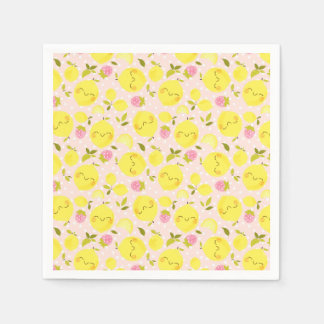 Aardbei Lemon Pink Servet