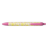 Aardbei Lemon Pink Zwarte Inkt Pen (Achterkant)