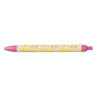 Aardbei Lemon Pink Zwarte Inkt Pen