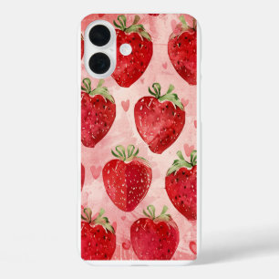 Aardbei Liefde iPhone 16 Plus Hoesje