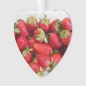 Aardbei liefdesbericht met afbeelding ornament (voorkant)