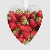 Aardbei liefdesbericht met afbeelding ornament (voorkant)