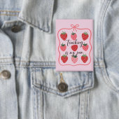 Aardbei Liefhebber Leraar Lesgeven is mijn ding Button (Insitu)