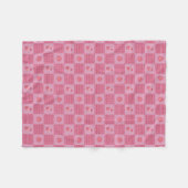 Aardbei Liefje Patchwork Fleece Deken (Voorkant (Horizontaal))