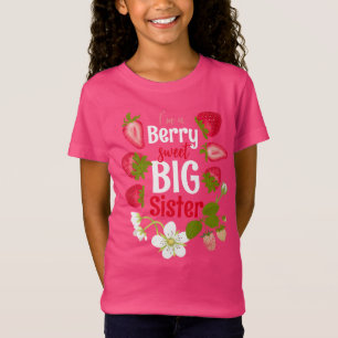 Aardbei lieve grote zus schattig t-shirt