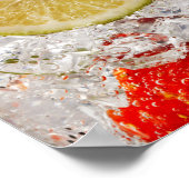 Aardbei-Limoen Drink Poster (Hoek)