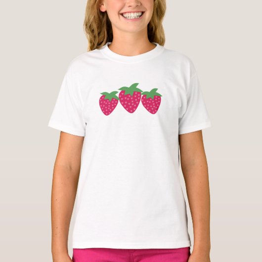 Aardbei Love T-Shirt (Voorkant)