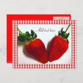 Aardbei Lover_ Briefkaart (Voorkant / Achterkant)