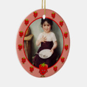 Aardbei Lover - lijst voor toonaardbeien Keramisch Ornament (Rechts)