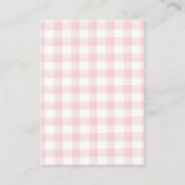 Aardbei Luier Raffle Berry Sweet Baby shower Informatiekaartje (Achterkant)