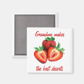 aardbei magneet (Voorkant / Achterkant)