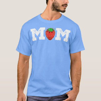Aardbei Mam Fruit Lover Fruititaire Moederdag T-shirt
