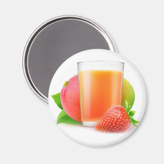 Aardbei mango smoothie magneet (Voorkant / Achterkant)