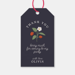 Aardbei marine dank u Gift Label Cadeaulabel